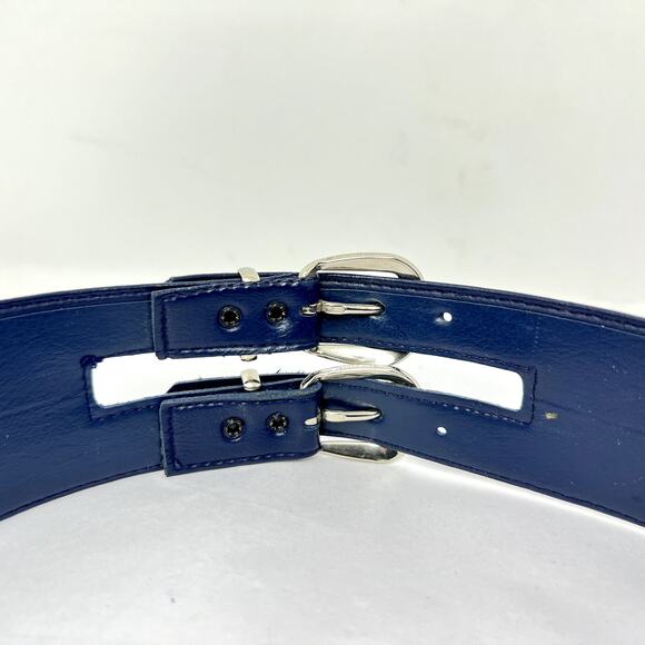 Butte Knit Double Buckle Belt Women 12 Blue 33 inch Accessories Classic Designer main image 2
